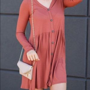 NEW Boutique Dress in Rust Orange